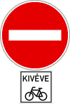 behajtani-tilos -kresztábla